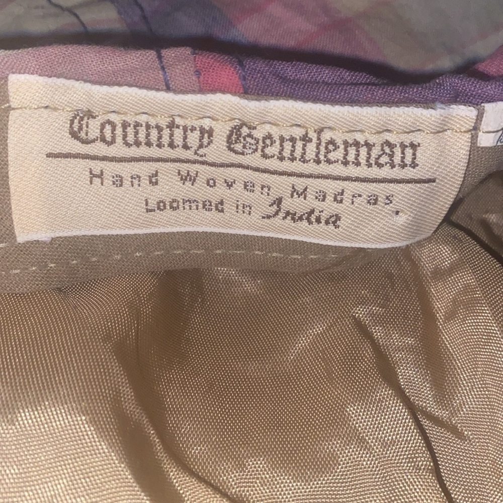 Vintage Country Gentleman madras golf hat - Picture 4 of 4